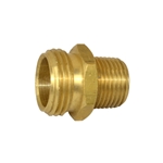 Nipple Reducing Hex 1 1/16" GHTM x 1/2" BSP Brass