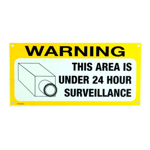 Sign 'Under 24Hr Surveillance'
