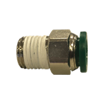 Connector Push 3/8" Tube x 1/4" MIP Brass