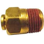 Adaptor Straight Pushlok 3/8" Tube x 3/8"MIP Brass