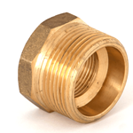 Bush Reducing 1 1/4"NPTx3/4"NPT Brass