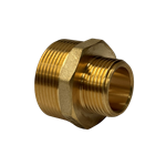 Nipple Reducing 1 1/2" NPT x 1" NPT Brass