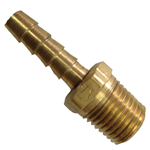 Hose Barb 1/4" x 1/4" MNPT Brass