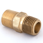 Nipple Hex 1/2"M/NPT x 1/2"M/NPT Brass