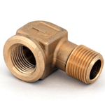 Elbow 3/8"M/NPT x 3/8"F/NPT Brass