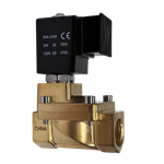 Valve 1/2" EMC Brass 2-Way NC 232 psi