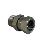 Adaptor 3/4" MNPT x 2FJIC Swivel Zinc Plated