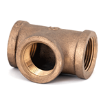 Tee Pipe 1"NPT SC40 Brass