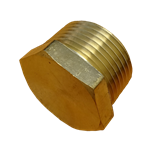 Plug Pipe 1"MNPT Square Head  Brass