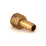 Hose Barb 1/2"H x 3/8"NPT Female Brass