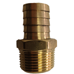 Hose Barb 3/4"H x 3/4"MNPT Brass