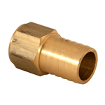 Hose Barb 1"H x 3/4"FNPT Brass