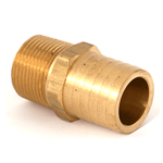 Hose Barb 1-1/4"H x 1"MNPT Brass