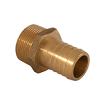 Barb Fitting 1-1/4"M x 1-1/4" Brass