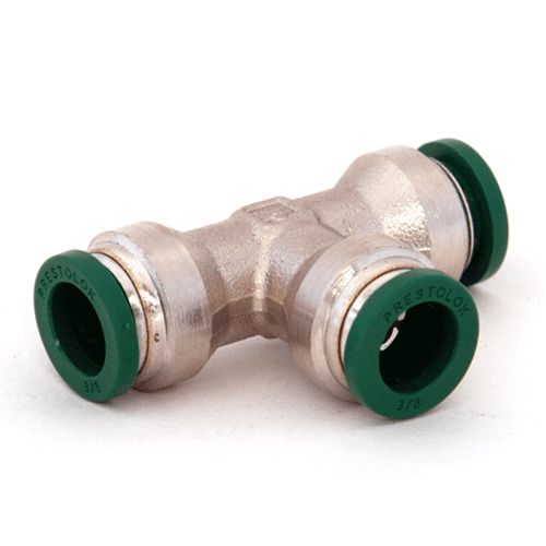 Tee Push Tube 3/8" x 3/8" x 3/8" Brass