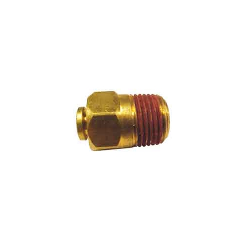 Adaptor Straight Pushlok 3/8" Tube x 3/8"MIP Brass