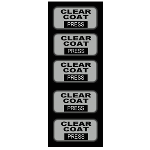 Decal Insert Clear Coat Touch Select (5 per pack)