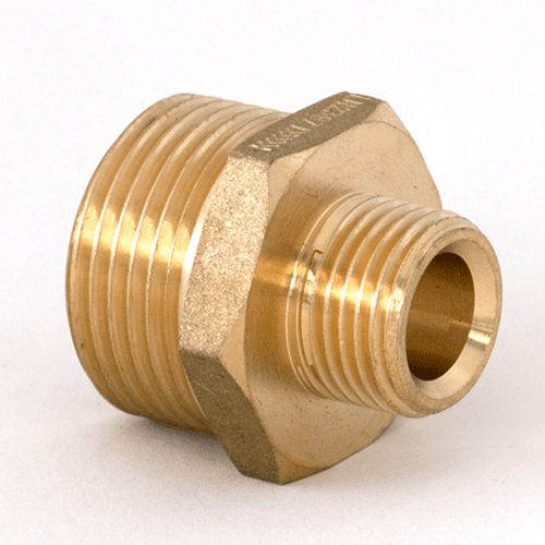 Nipple Reducing 1"NPT x 1/2"NPT Brass