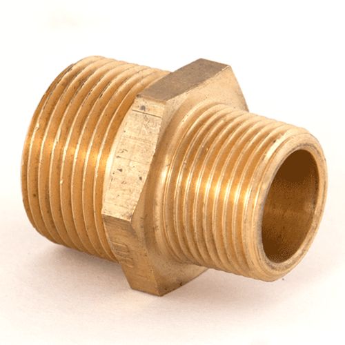 Nipple Reducing 1"NPT x 3/4"NPT Brass