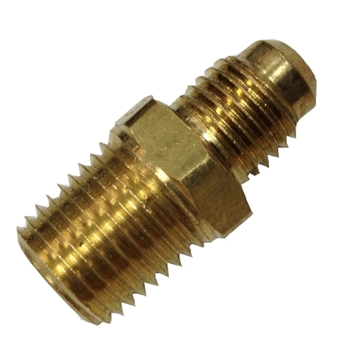 Proplus 812977 Brass Flare Long Thread Connector 3/8 In MIP Flare X 3/4 In 