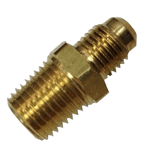 Adaptor Flare 1/4"MFL/NPT x 1/4"M/NPT Brass