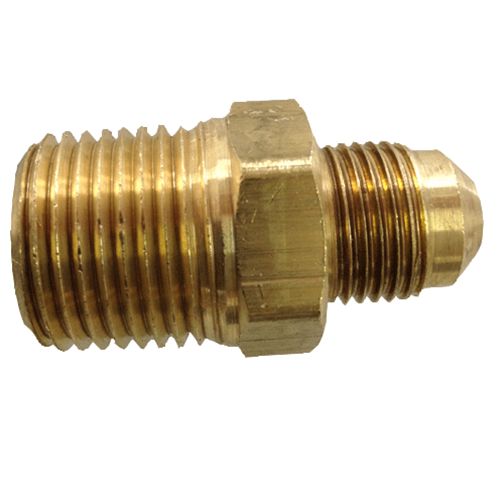 Adaptor Flare 3/8"MFL/NPT x 1/2"M/NPT Brass