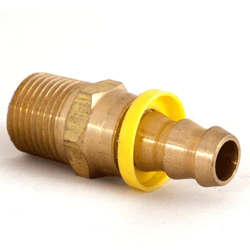 Pushlok BarbSwivel 1/2"H x 1/2"M Brass