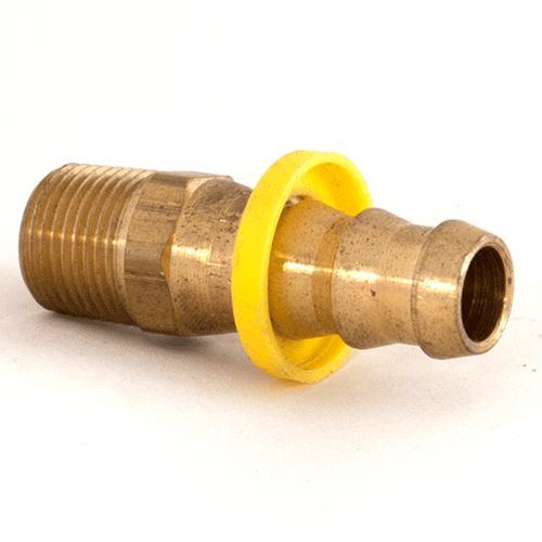 Pushlok BarbSwivel 1/2"H x 3/8"M Brass