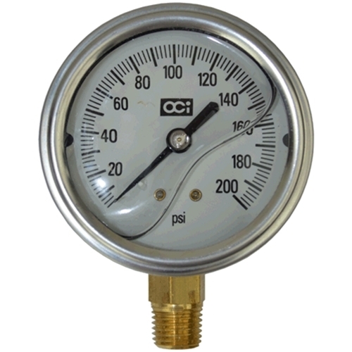 TJ SPAN 2-1/2" General Purpose Pressure Gauge 0 to 100 psi 