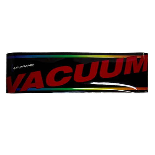 Decal JE Adams Vacuum Dome