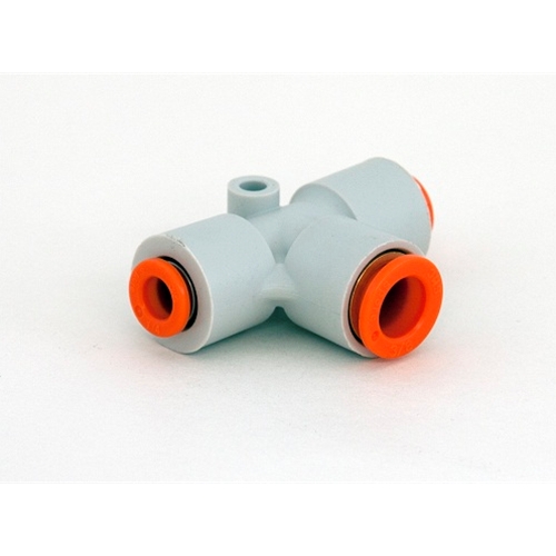 Tube Fitting Tee 3/8"T x 1/4"T Push  Plastic