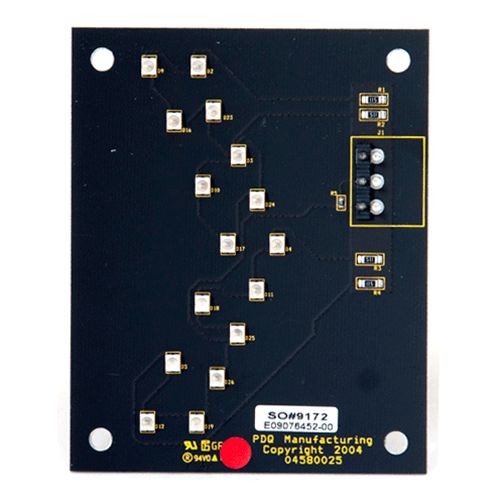 Circuit Board LED Chevron Red M5