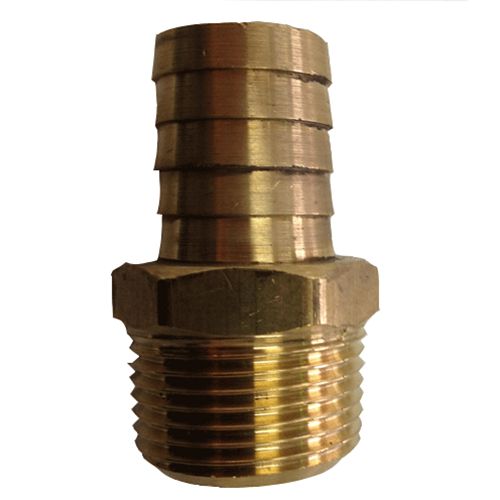 Hose Barb 3/4"H x 3/4"MNPT Brass