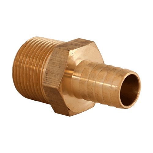 Hose Barb 3/4"H x 1"MNPT Brass