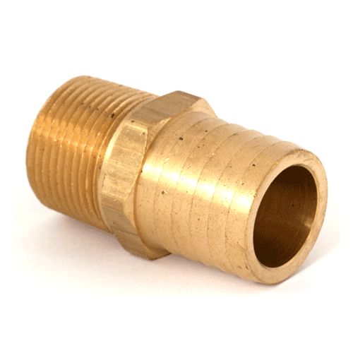 Hose Barb 1-1/4"H x 1"MNPT Brass