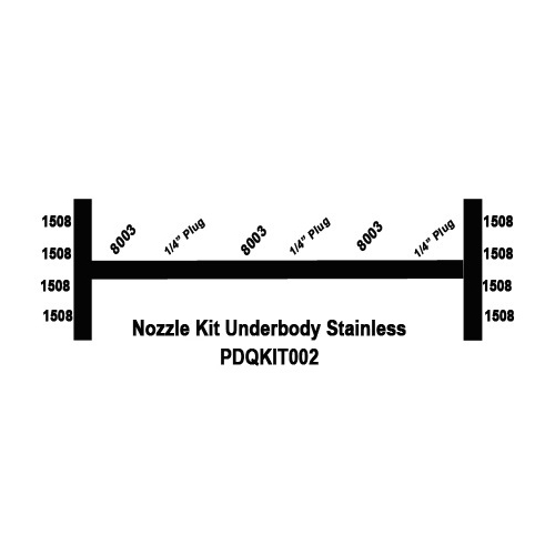 Nozzle Kit Underbody Stainless