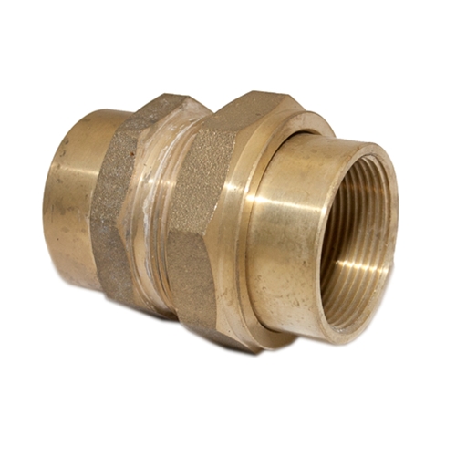 Barrel Union 1-1/2F BSP Brass