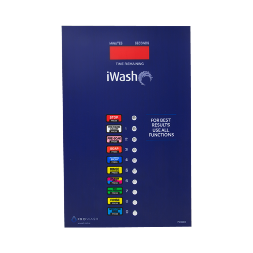 Decal iWash Touch Select Coinless No Cash Version