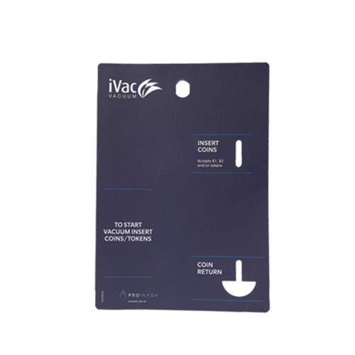 Prowash iVac Coin Box Dark Blue Decal