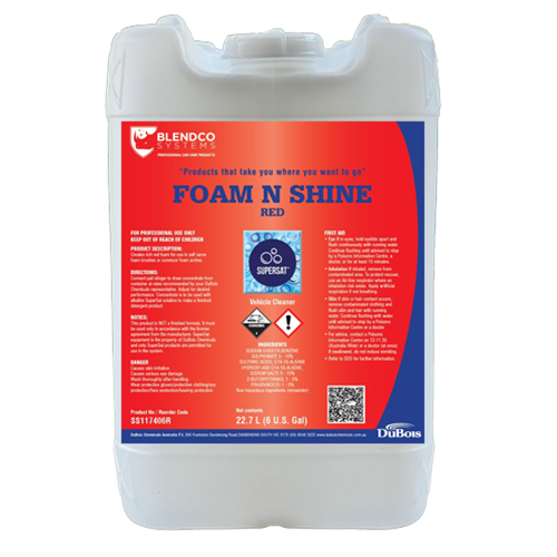 SuperSat Foam N Shine 6 gal - Red