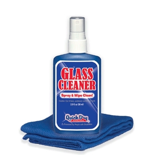 Quick Dry Glass Cleaner with Towel