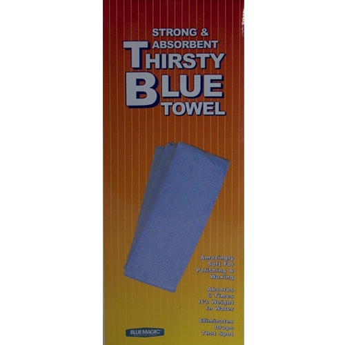 Overlay Thirsty Blue Towel